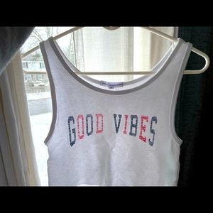 Grayson/threads good vibes cropped tank